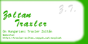zoltan traxler business card